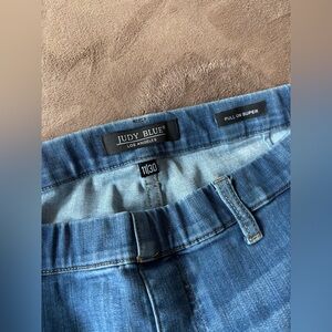 Judy Blue Light Blue Pull-On Flare Jeans